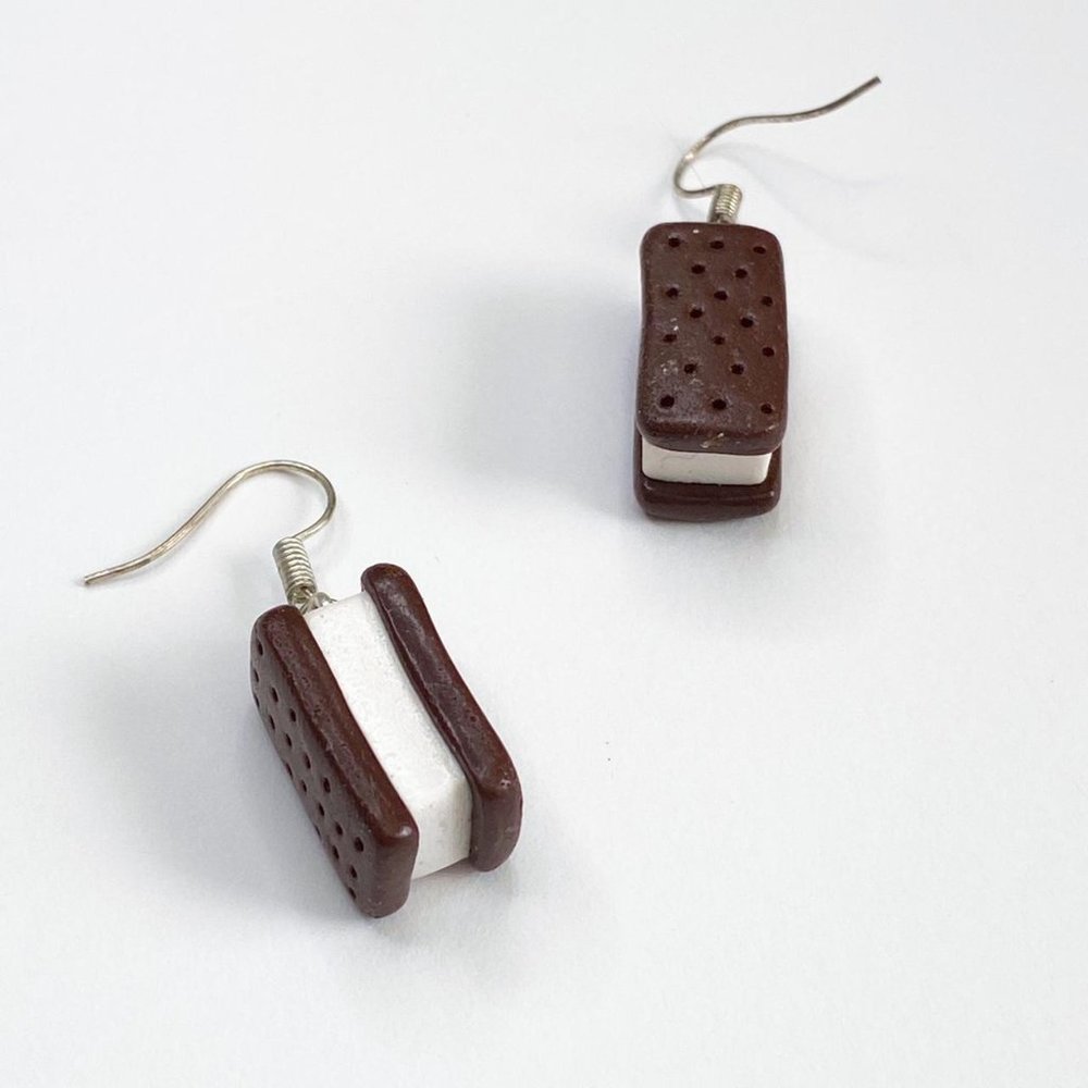 Ice Cream Sandwich Earrings